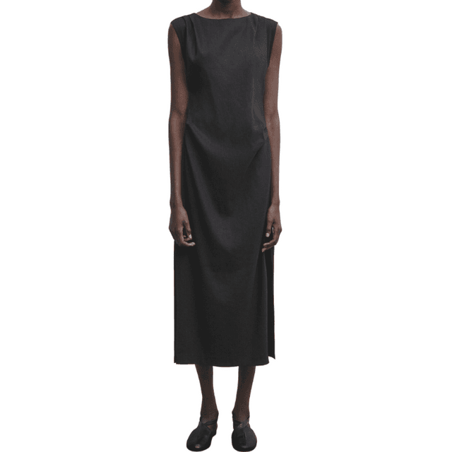 Massimo Dutti Linen Blend Stretch Dress