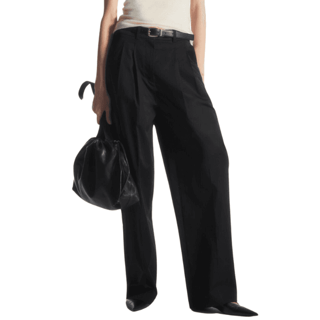 COS Wide-Leg Tailored Twill Trousers