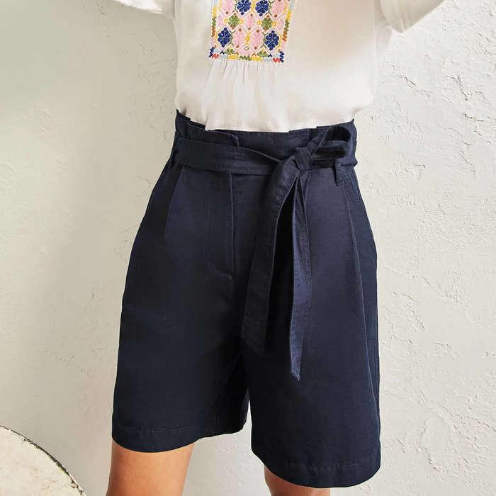 Boden Paperbag High Waisted Shorts
