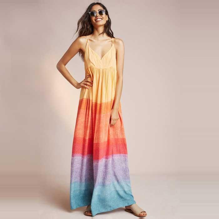 Carla Weeks Setting Sun Maxi Dress