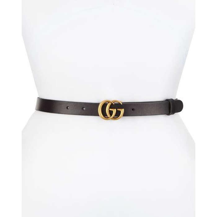 Gucci Thin GG Leather Belt