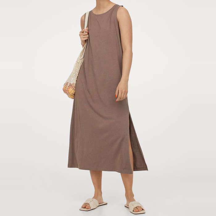 H&M Slit-Detail Jersey Dress