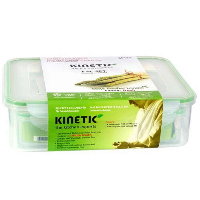 Kinetic Fresh 6 Container Food Storage Set