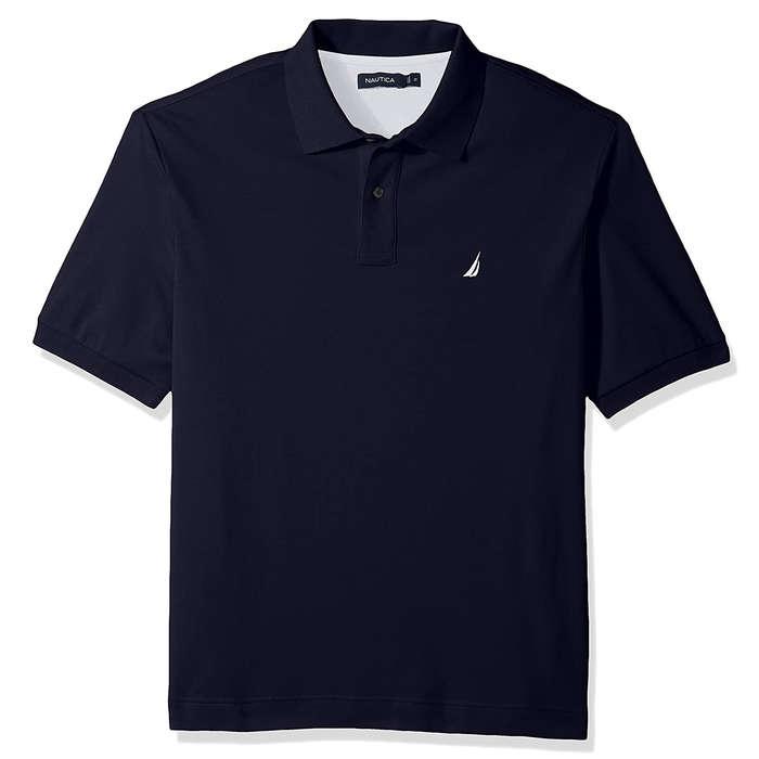 Nautica Classic Fit Short Sleeve Solid Soft Cotton Polo Shirt