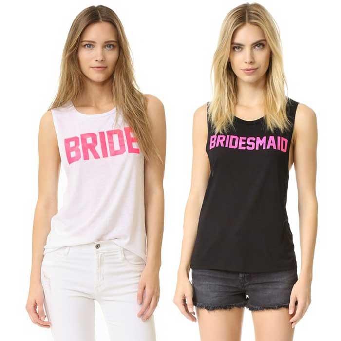 Private Party Bride and Bridesmaid Tank