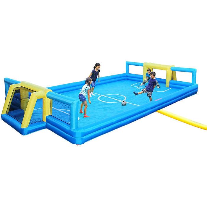 Sportspower Inflatable Soccer Field With Balls And Air Blower