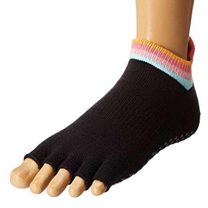 Toesox Low Rise Half Toe with Grip