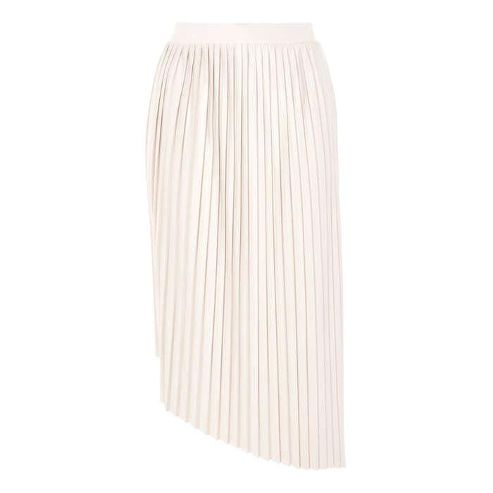 Topshop Asymmetric Pleated Midi Skirt