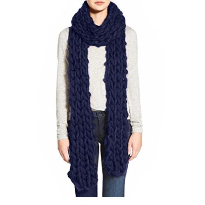 Free People Women's Maggie Maye Chunky Knit Over-Sized Scarf