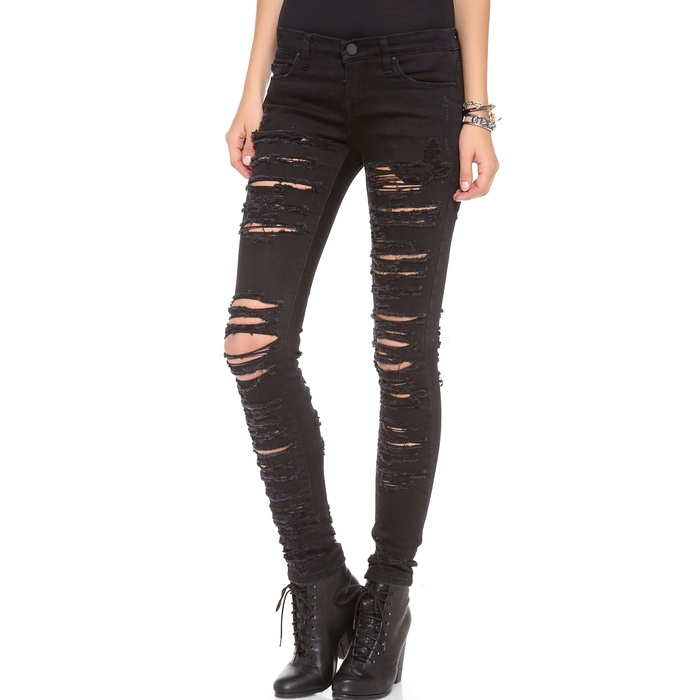 black ripped jamie jeans