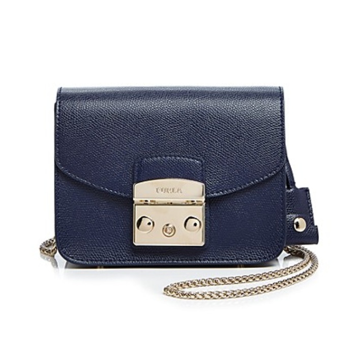 mini crossbody bag with topstitching