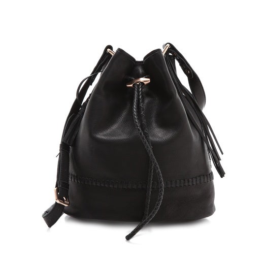 Zara DRAWSTRING BUCKET BAG Rank & Style