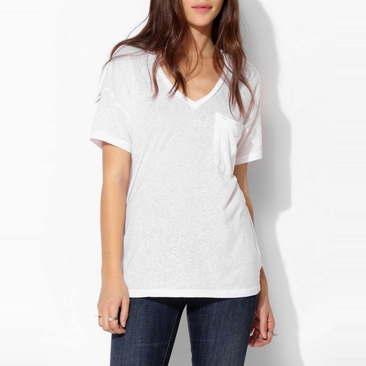 Monrow Oversized V Neck Tee Rank & Style