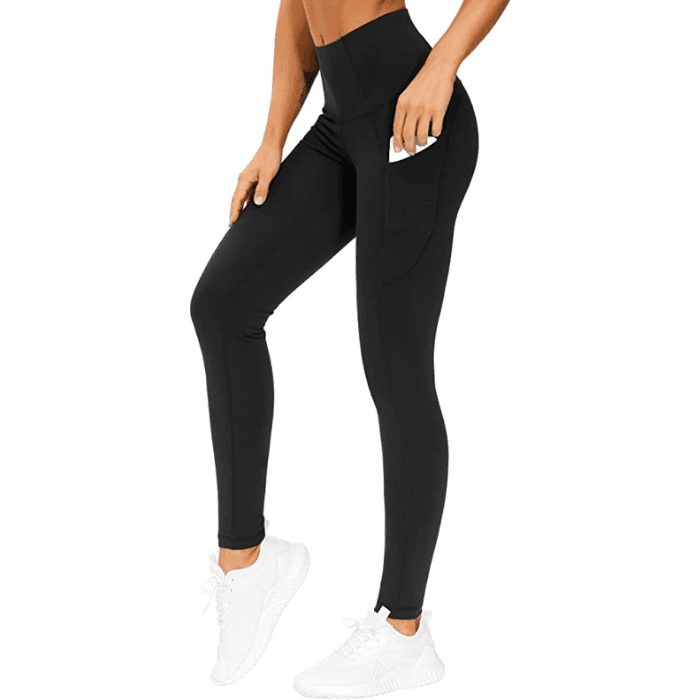 Wideasale Workout Leggings for Women Plus Size High Waist Tummy
