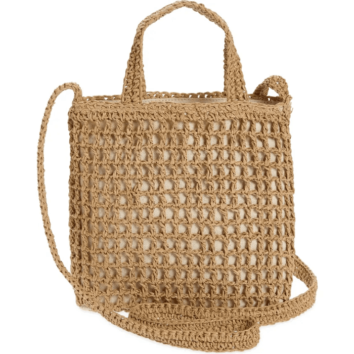 smiley face straw summer tote bag – XO Kendall Co.