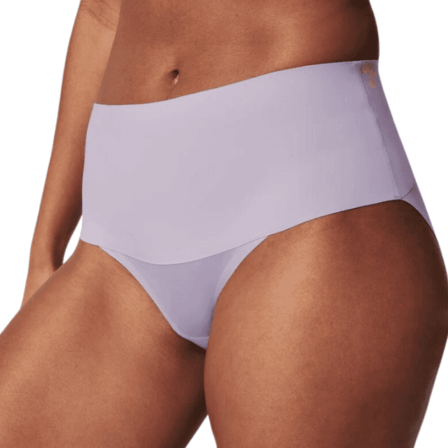 Lady Invisible No Show Laser Cut Tummy Control High Waist Brief Panty  Underwear