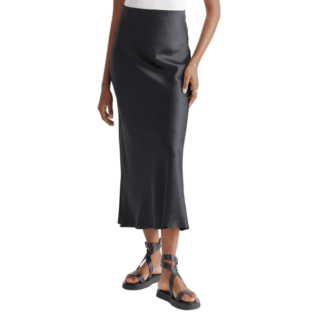 Quince 100% Washable Silk Maxi Skirt