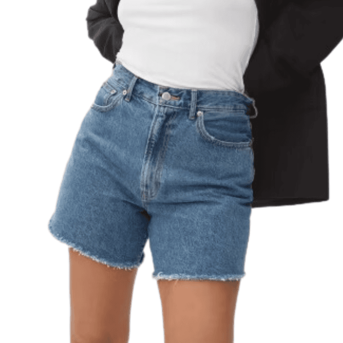 Mid-Length Denim Shorts - Pumps & Push Ups
