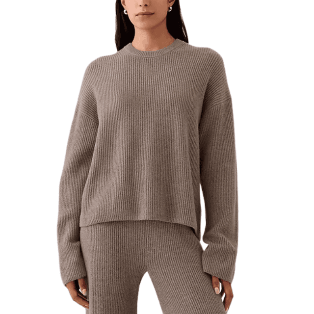 Gap CashSoft Shaker-Stitch Crewneck Sweater