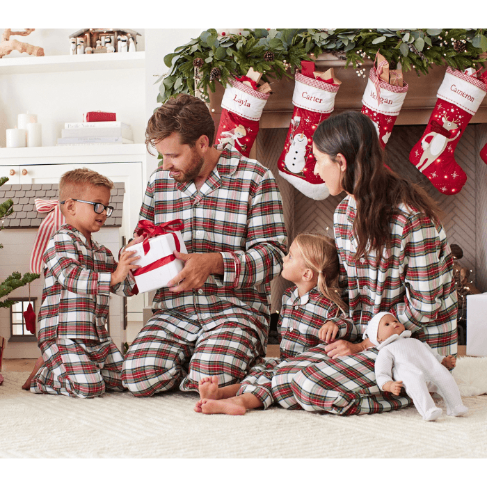 The Company Store Company Cotton Family Flannel Holiday Plaid Kids