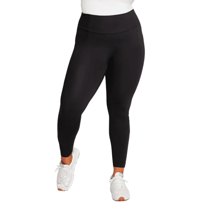 SoCinched High Waisted Tummy Control Side Pocket Shaping Training Plus Size  Leggings