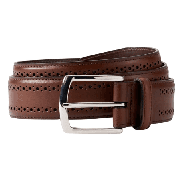 Style 014132 - Men's 35mm Glenayr Mulit-Colour Braided Golf Belt Brown/Khaki/Navy/Green / X-Large / Mens