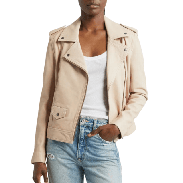 Treasure and bond hotsell leather biker jacket