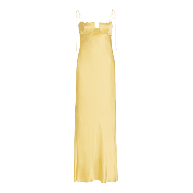 Moda Operandi Anna October Tulip Satin Maxi Dress