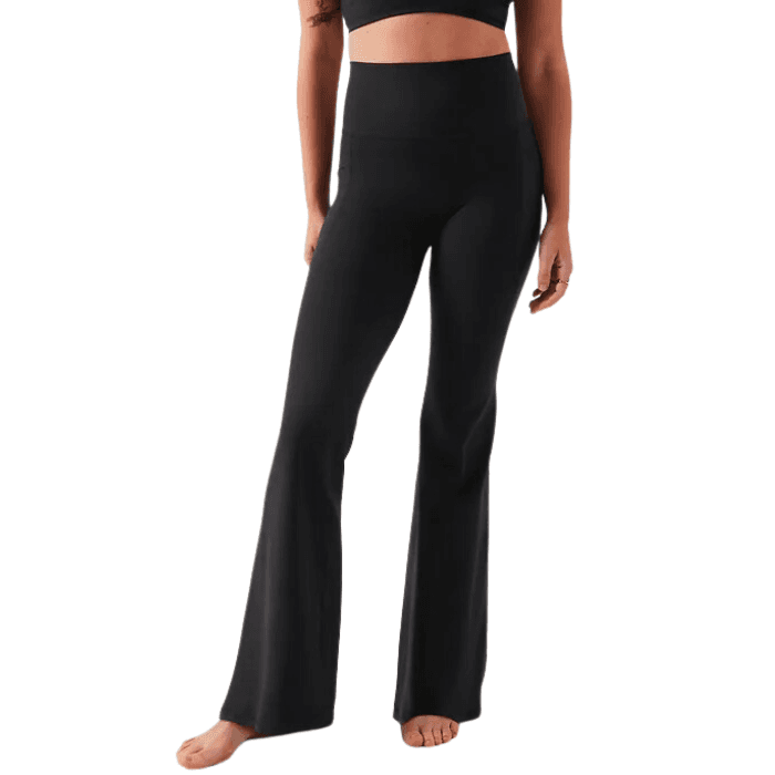 Sunzel Flare Leggings, Crossover Yoga Pants with Tummy Control,  High-Waisted and Wide Leg, Black, XS : : Fashion
