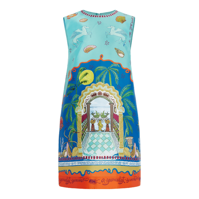 Moda Operandi ALÉMAIS Surrealist Summer Crepe Mini Dress