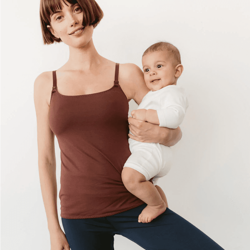Maternity Nursing Tank Tops with Shelf Bra Breastfeeding Cami Shirt 3-Pack