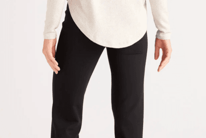 Quince Ultra-Stretch Ponte Straight Leg Pant – Tall NWT Black Med