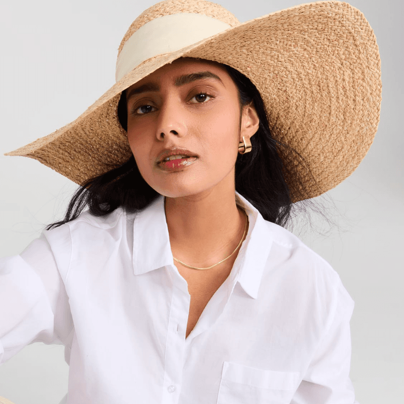 Free People Arrow Woven Packable Hat