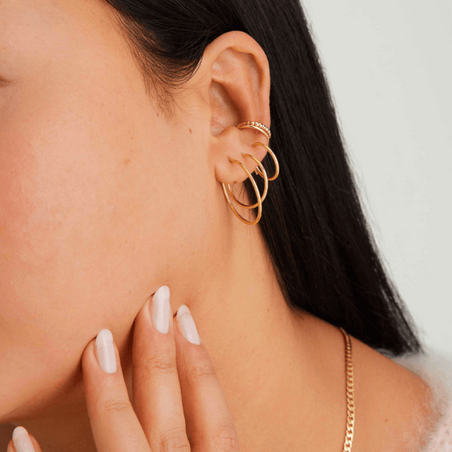 A standard size hoop earring is so classic, you know you'll be