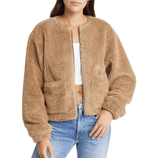 Trending Faux Fur And Sherpa Jackets | Rank & Style