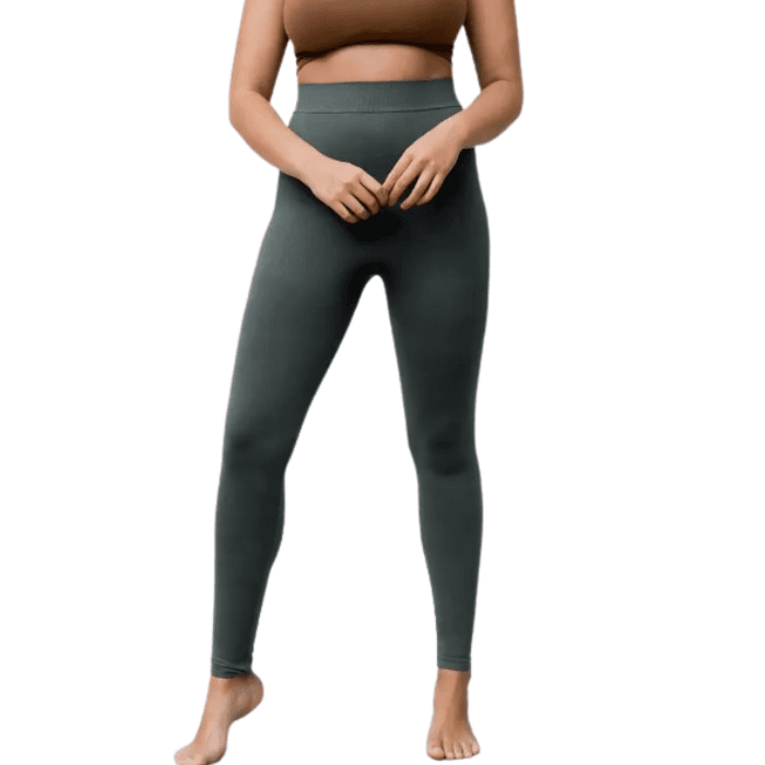 Thick High Waist Compression Slimming Leggings Postpartum Belly Band Pants  Plus Size 