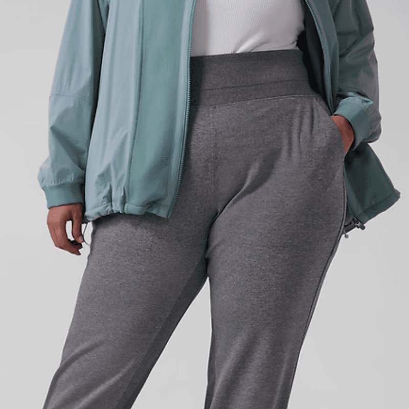 Tek Gear Women UltraSoft Fleece Straight Pants Sweatpants Pockets Gray 1X  NEW