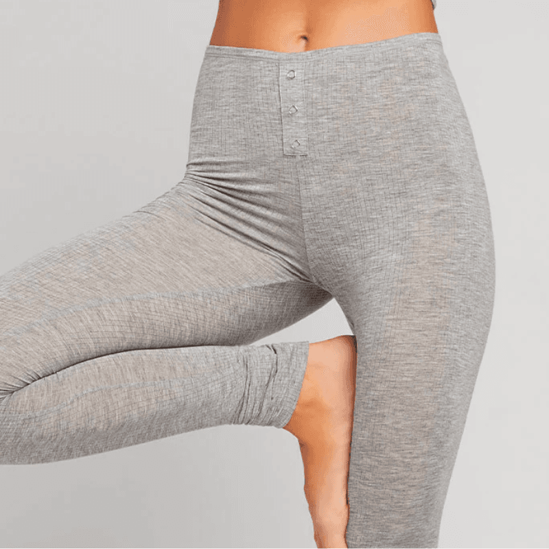 Printed Thermal-Knit Pajama Leggings for Women