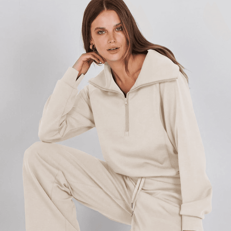 Prinbara Women's 2023 Fall Two Piece Outfit Long Sleeve Oversized Cropped  Hoodie Long Pants Tracksuit Sweatsuits Jogger Set : : Clothing