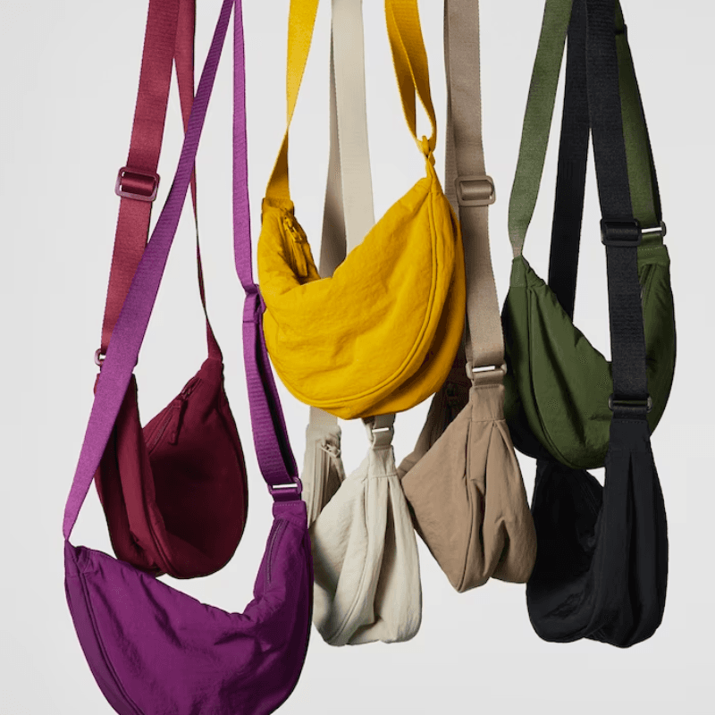 Medium Crossbodys Bags for Women Teens Nylon Shoulder Purse - Multiple  Pockets Cross Body Handbags