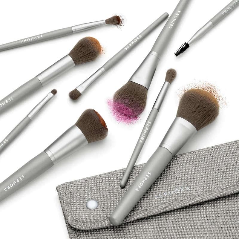 Mini Cute Makeup Brush Set With Box Foundation Powder Eyeshadow