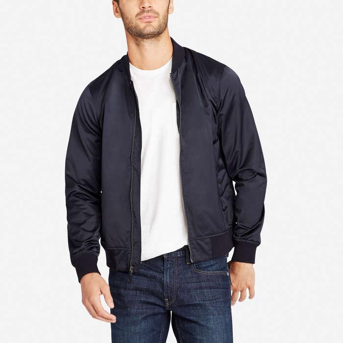 Bonobos Quilted Bomber Jacket in Green for Men