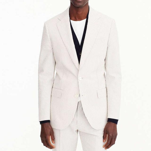 Tommy Hilfiger Men's Modern Fit Seersucker Suit Separates-Custom
