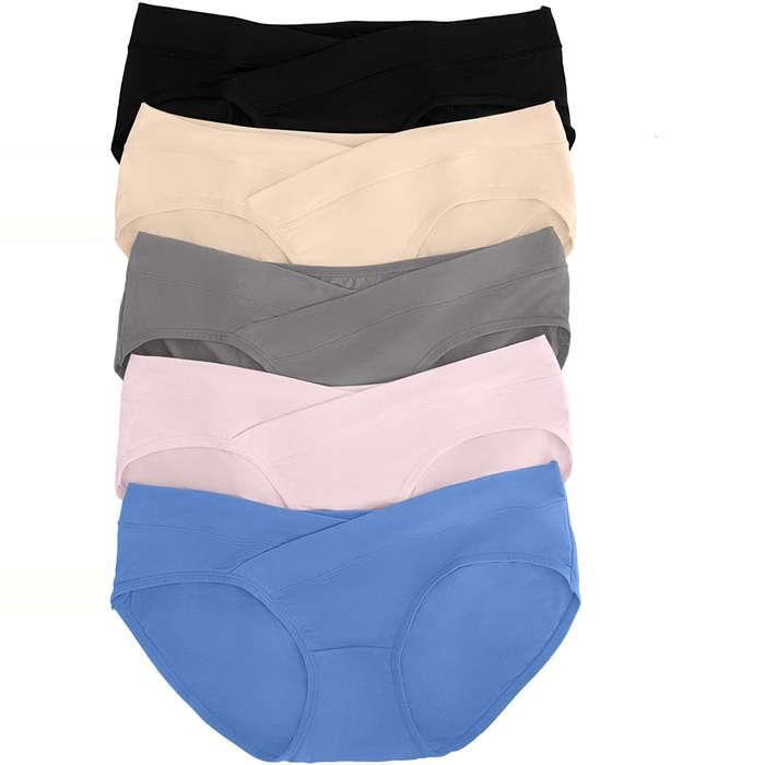 Buy Kindred Bravely Bamboo Maternity Hipster Panties  2 Pack Maternity  Underwear Under The Bump, Neutrals, Large-X-Large at