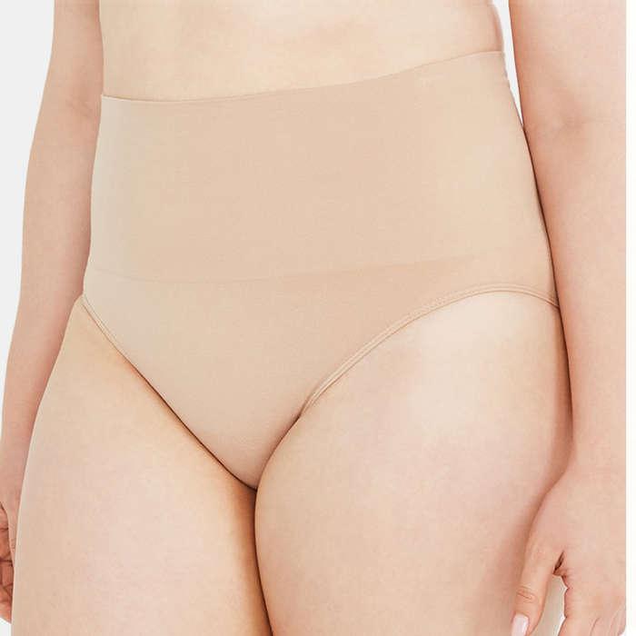 seamless high-waisted postpartum panties bunches waist