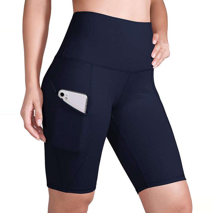 IUGA Workout Shorts for Women with Pockets High Waisted Biker Shorts for  Women Y
