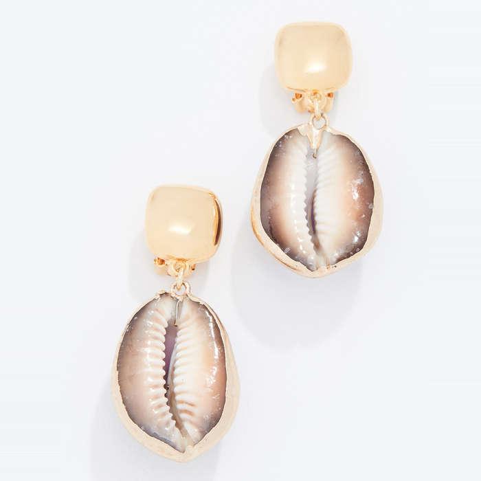 Kenneth Jay Lane Seashell Drop Earrings
