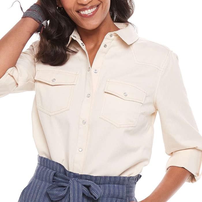 Sonoma Goods For Life + Now & Gen Western-Style Shirt