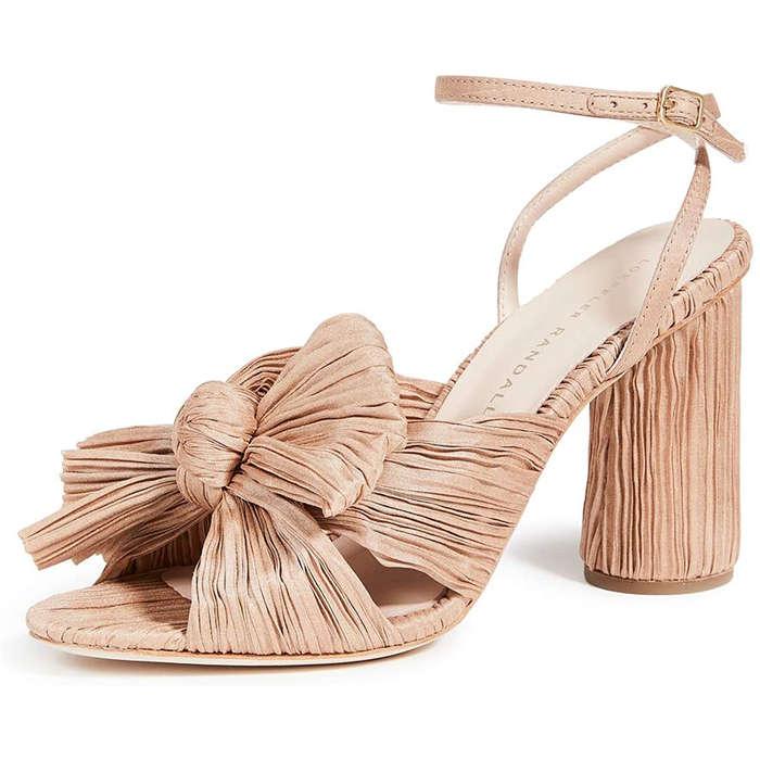 Loeffler Randall Camellia Knot Mule Strap Sandals