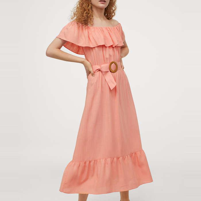 H&M Off-The-Shoulder Dress